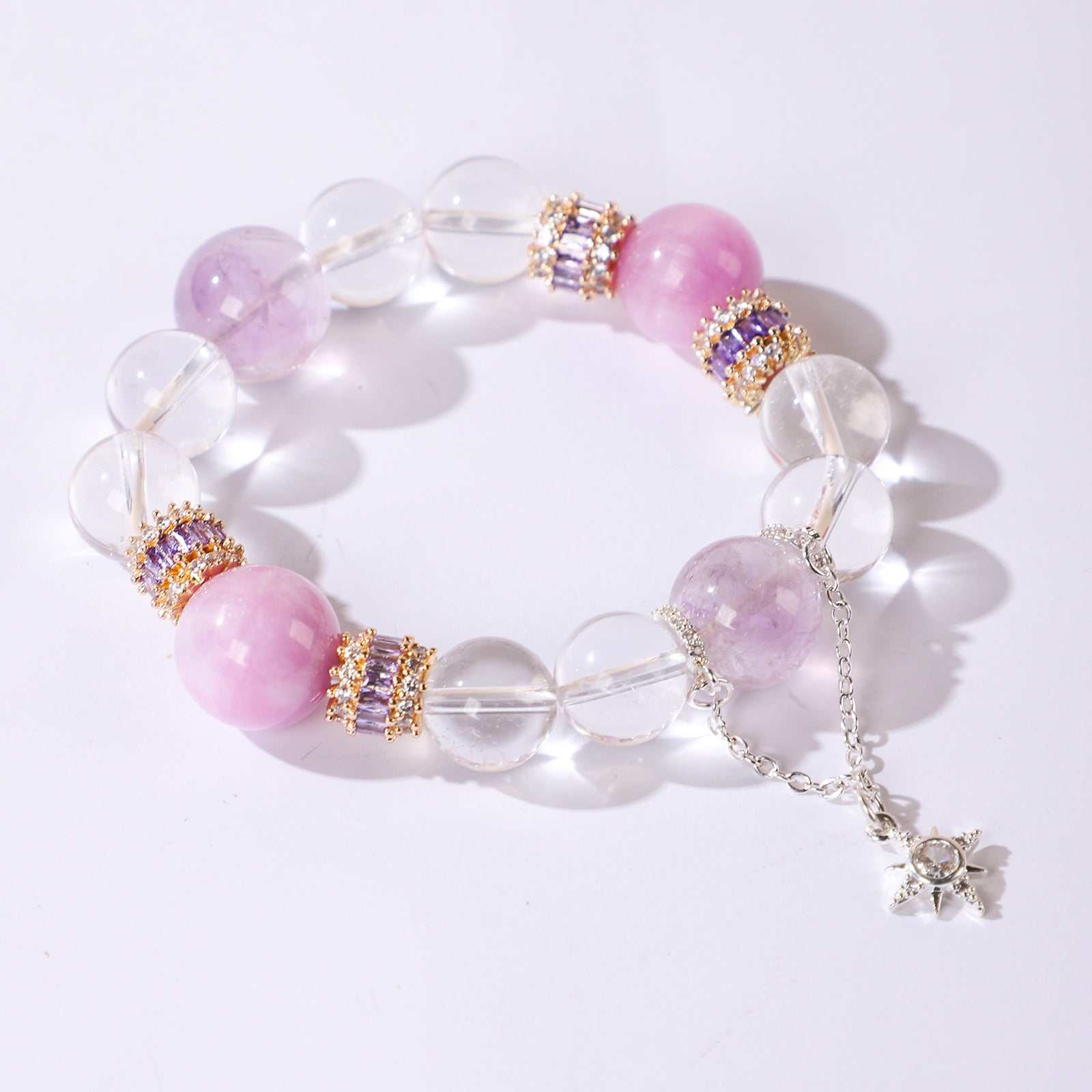 Crystal Bracelet with Detachable Star Charm