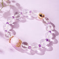 Crystal bead bracelet with a palace-style pattern