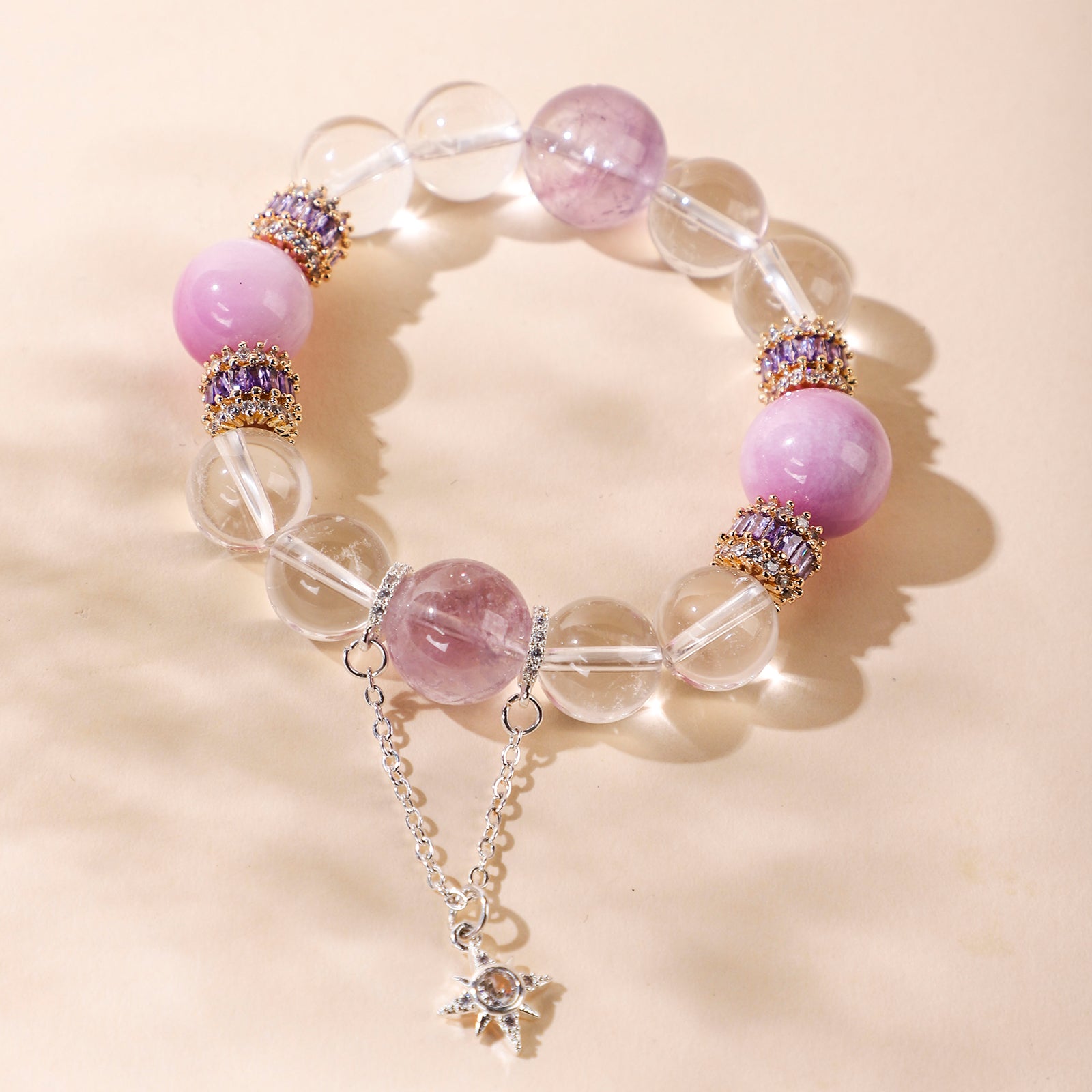 Crystal Bracelet with Detachable Star Charm